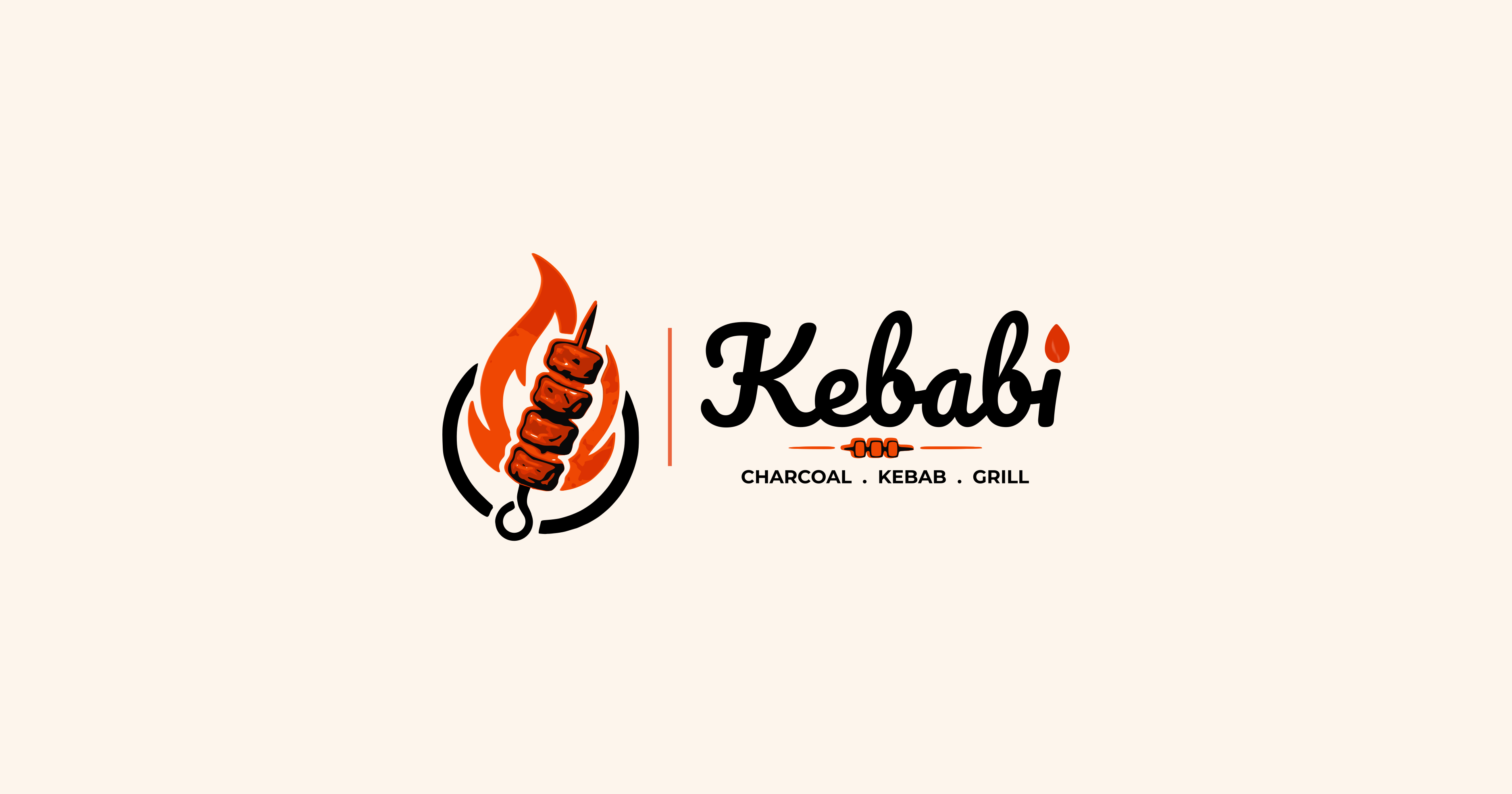 Kebabi charcoal kebab and grill branding